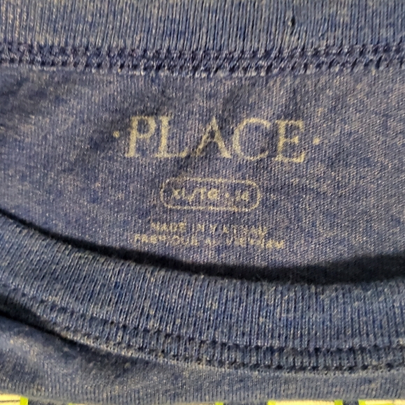 (4/$20) Place Boy's Blue Graphic Tee Long Sleeve - Picture 2 of 11